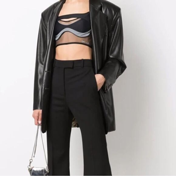 MUGLER panelled cut-out bralette size 40/L NWT $798 - Picture 2 of 11